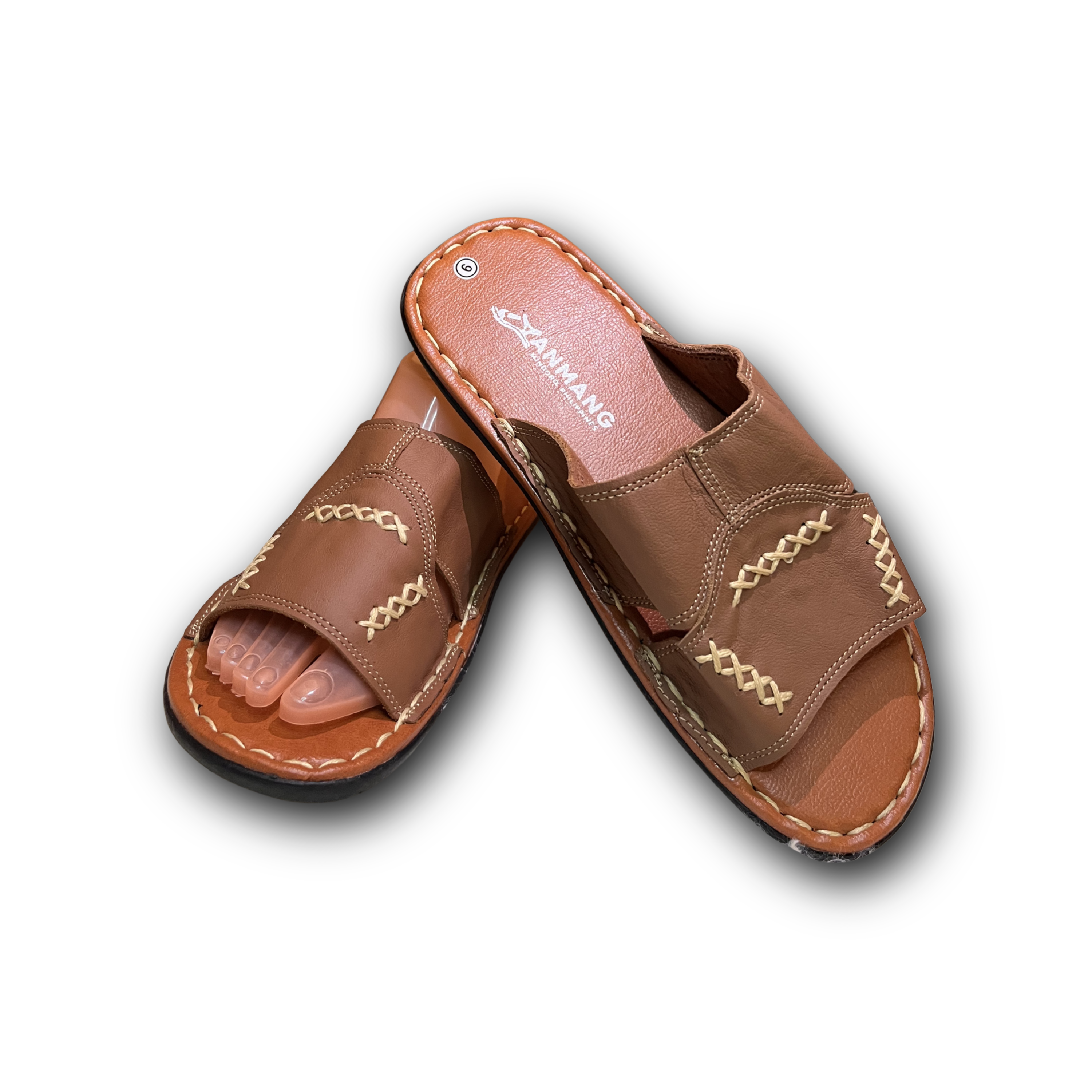 Alang leather slippers