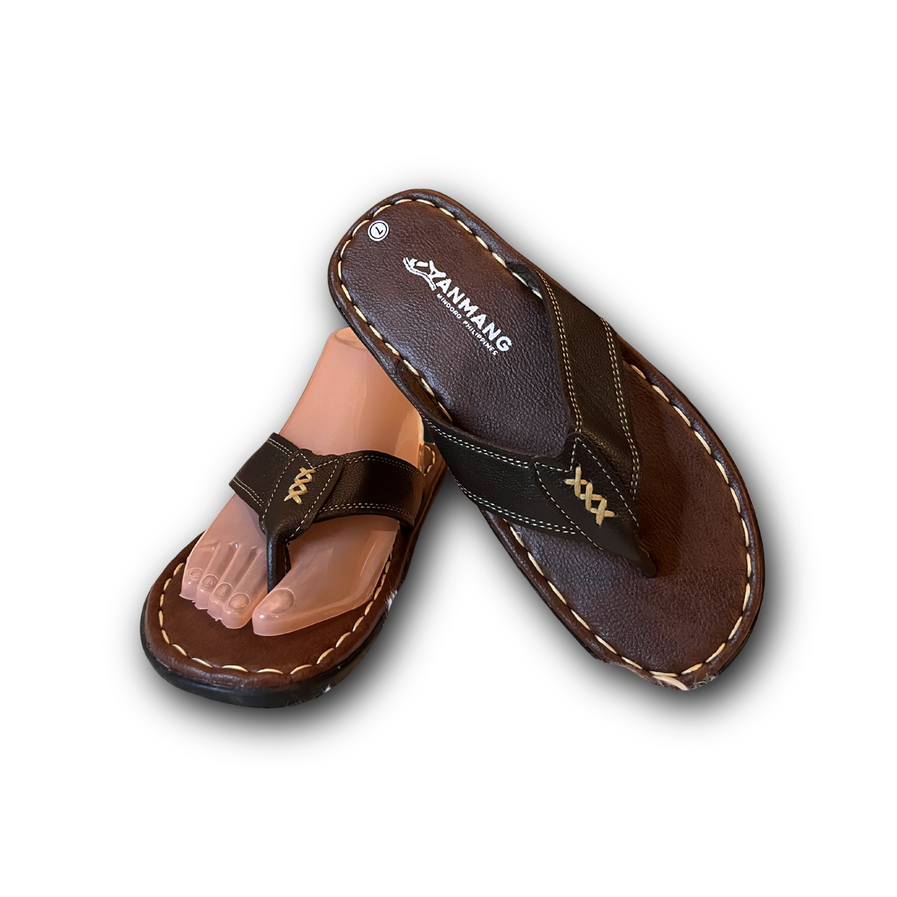 Dali leather slippers