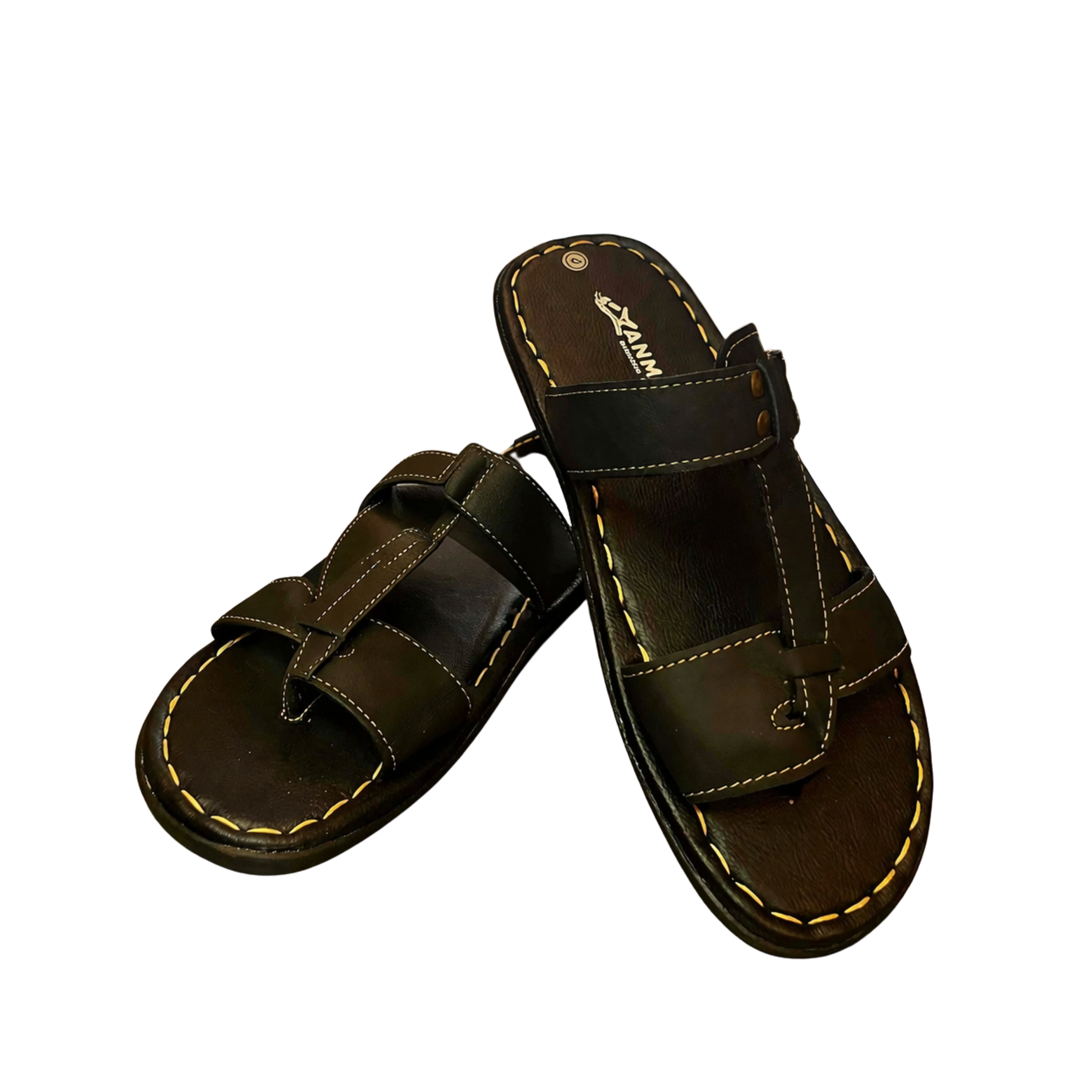 Lunti leather slippers