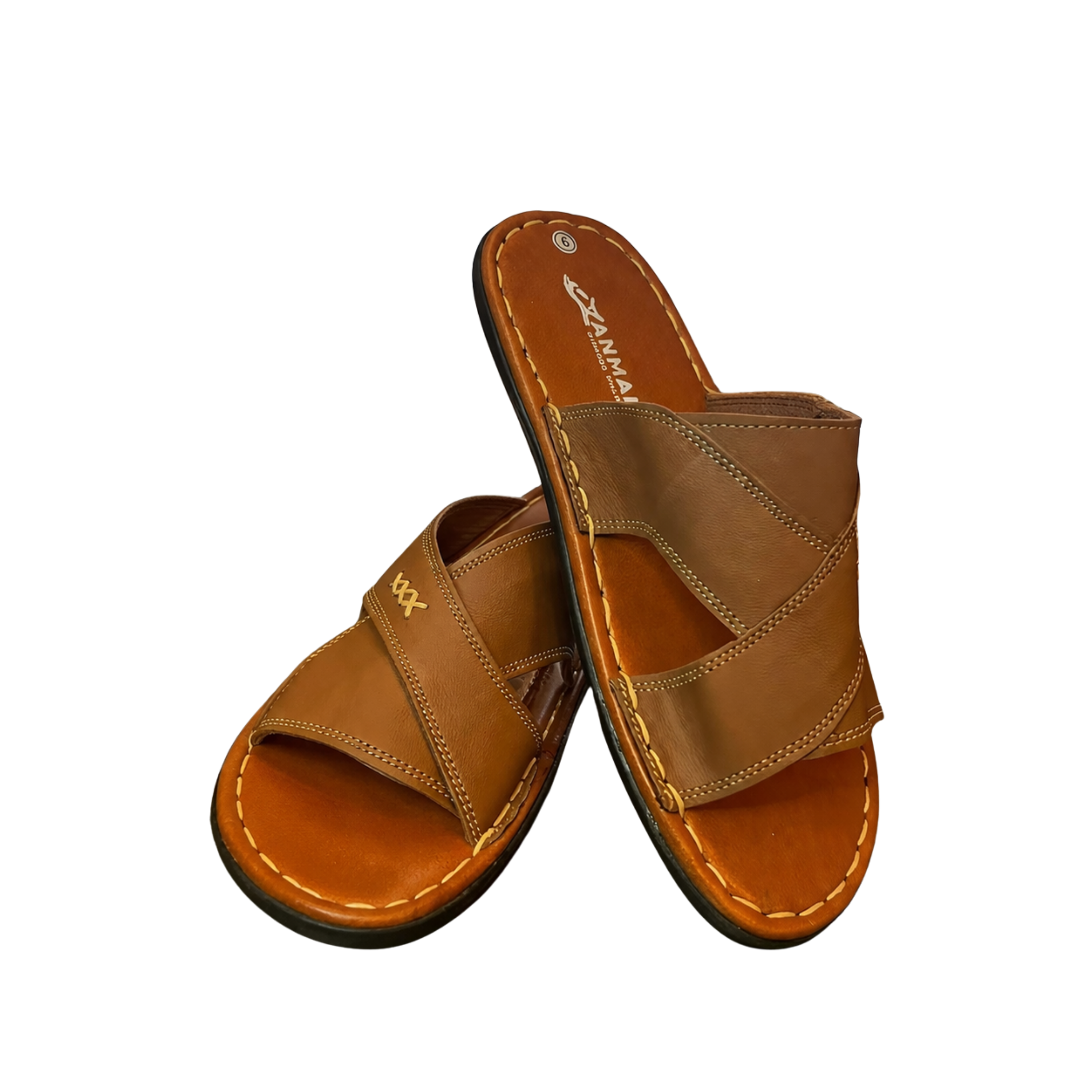 Tawi leather slippers
