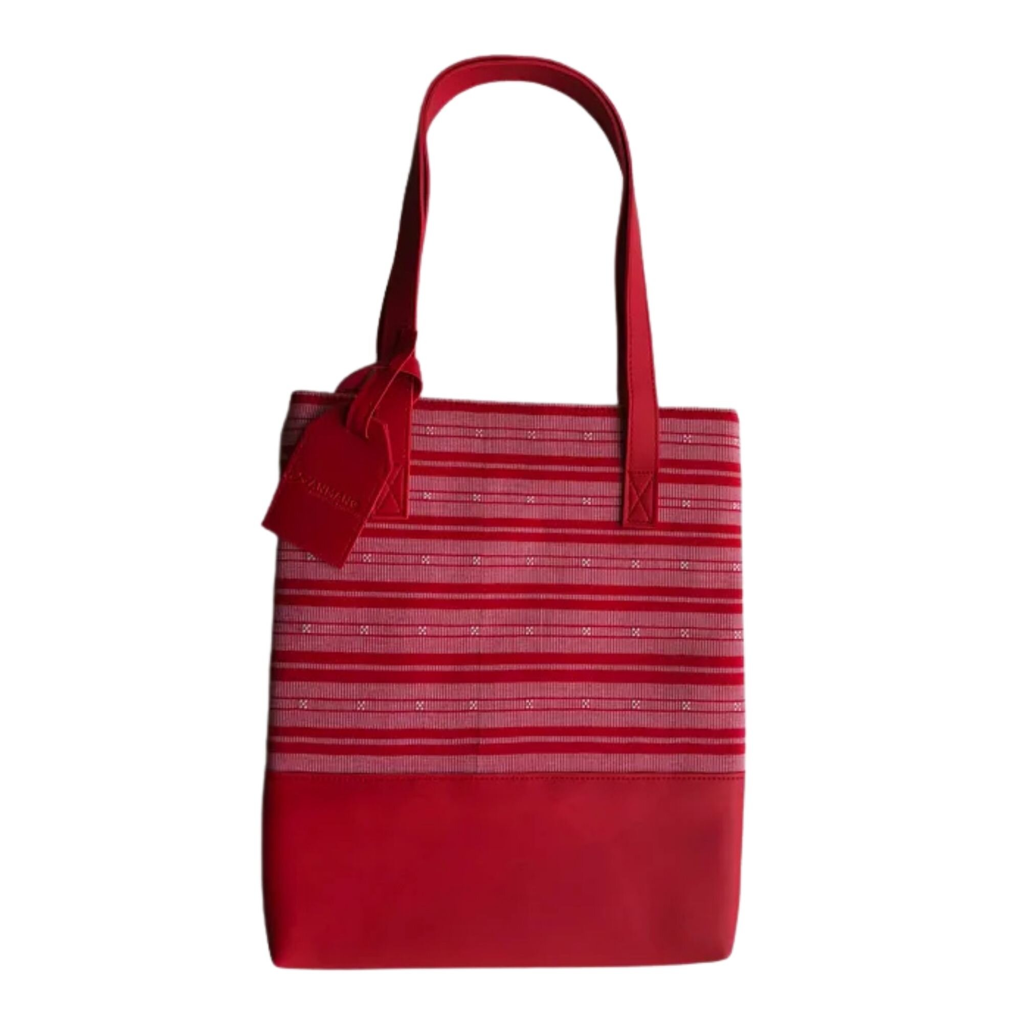 Red Nayhan woven tote bag